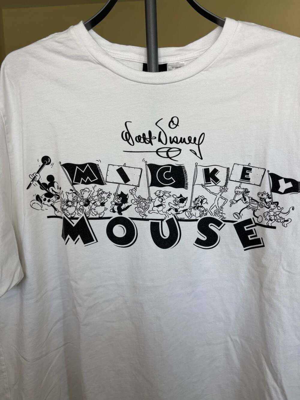 Disney 100th Anniversary Mickey Mouse and Friends Parade White T-Shirt